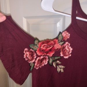 Floral embroidered blouse